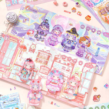 Shining Beauty Shop 3D Sticker Book