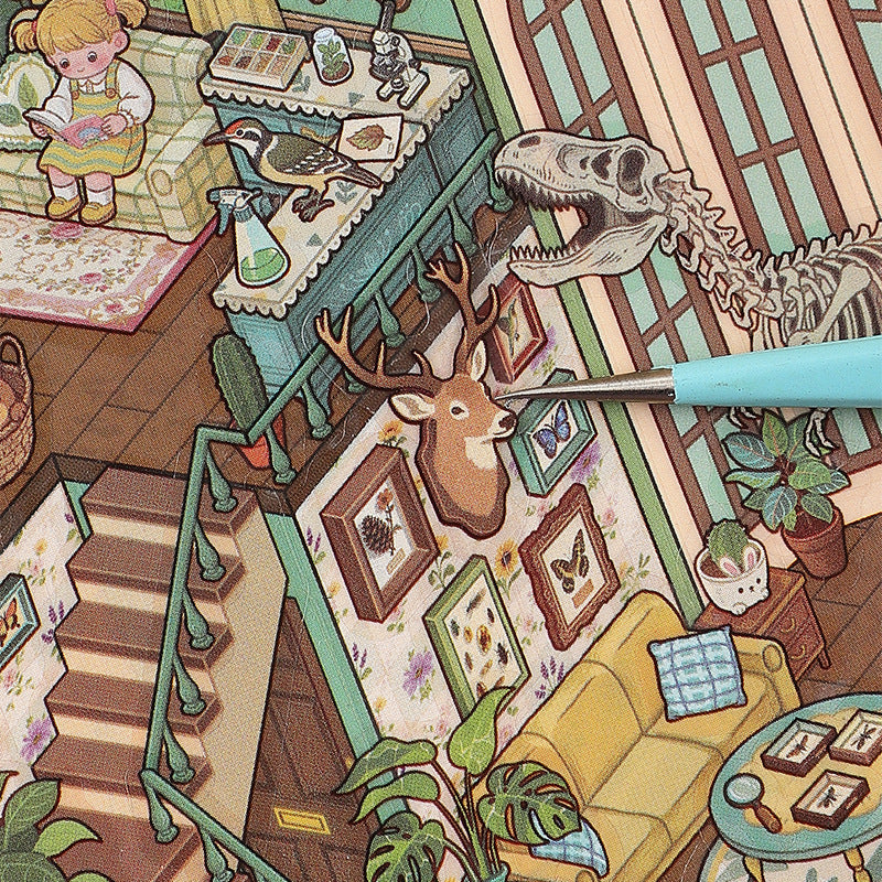 Magical House 3D Sticker | 4 Cute Miniature Scenes