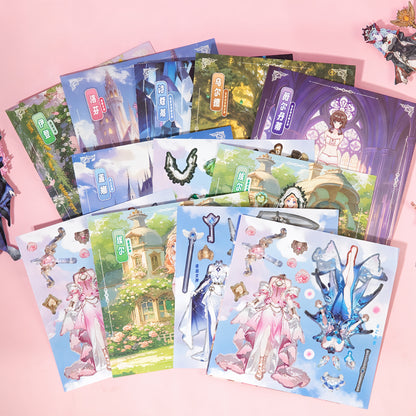 Norse Mythology Girl 3D Sticker Book