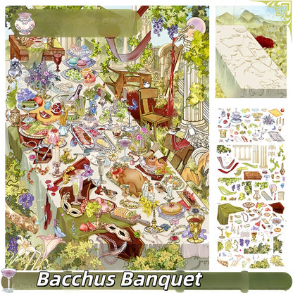 Revelry Corners 3D Sticker | 2 Cute Miniature Scenes