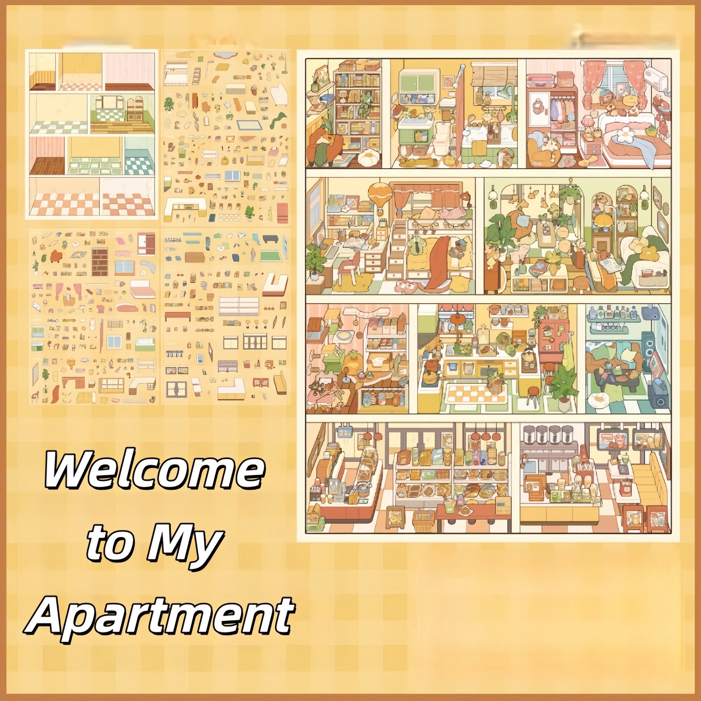 Welcome to My Apartment 3D Sticker
