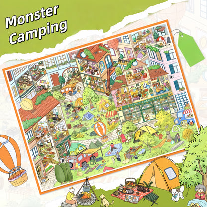 Dream Town 3D Sticker | 3 Cute Miniature Scenes