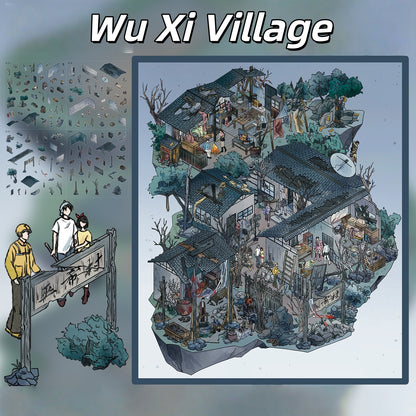 Wu Xi Village 3D Sticker