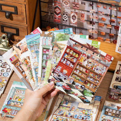 Old Shop 3D Sticker Book