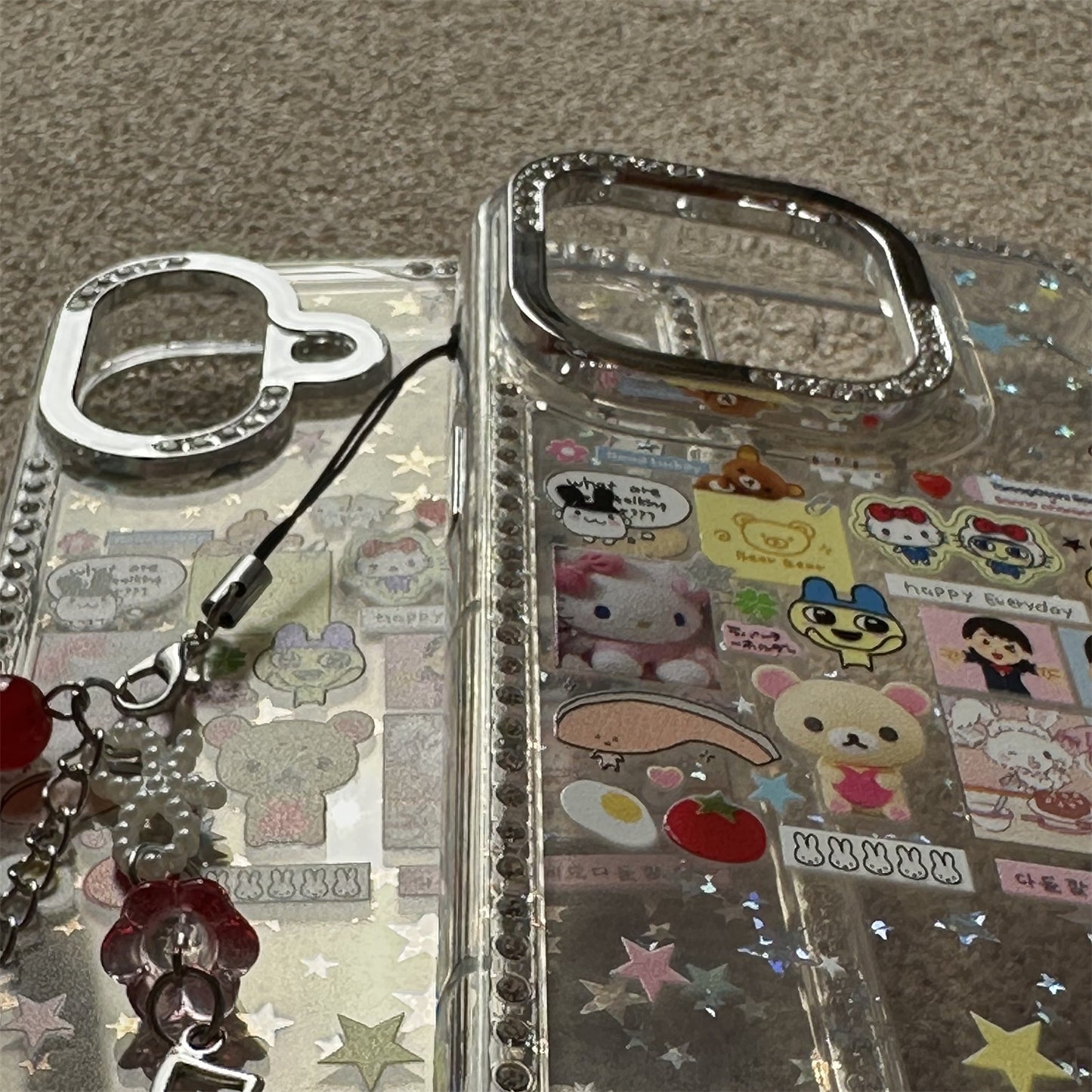Retro Cute Character Acrylic Phone Case