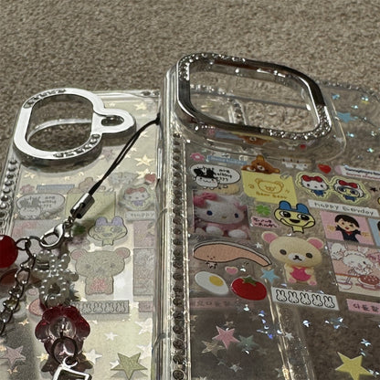 Retro Cute Character Acrylic Phone Case