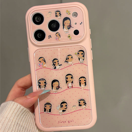 Cartoon Polka Dot Xiaoyu Illustration Acrylic Phone Case