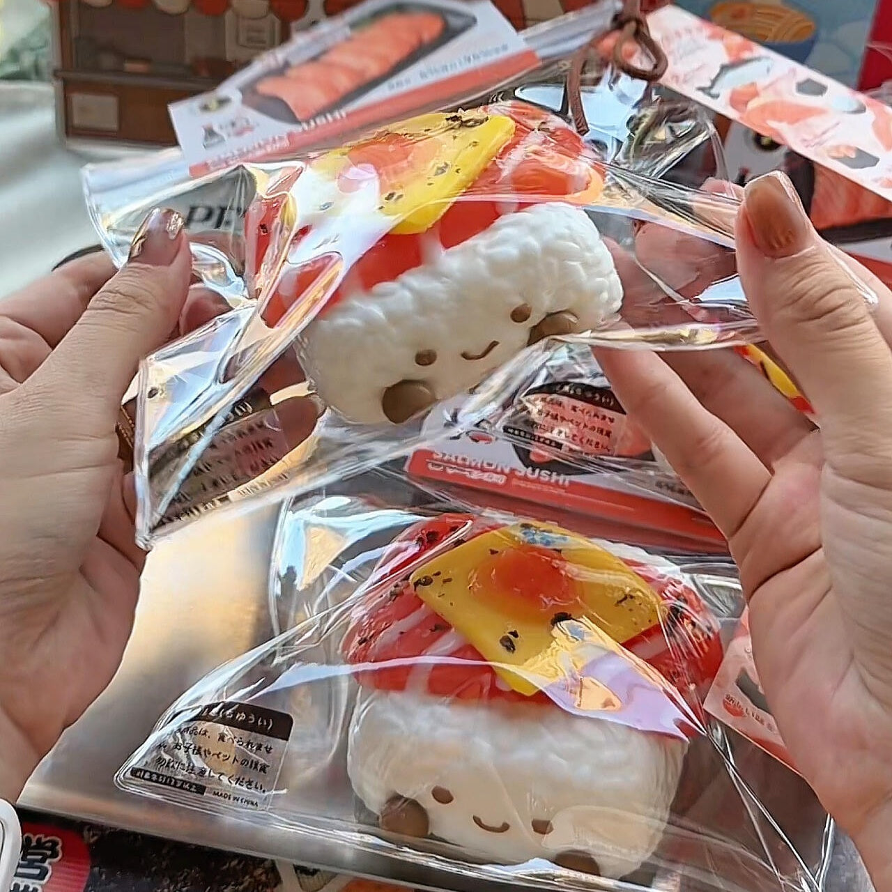 Salmon Cheese Sushi Baby Squishy