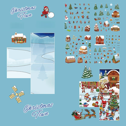 Christmas Town 3D Sticker