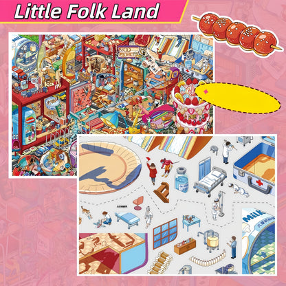 Little Folk Land 3D Sticker