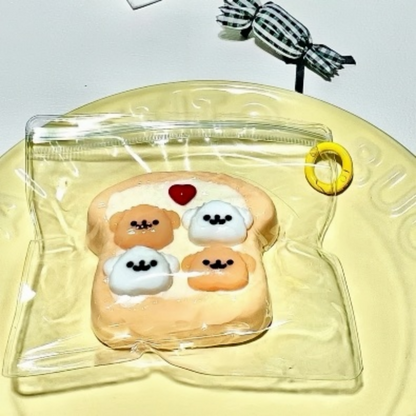 Line Puppy Toast Squishy