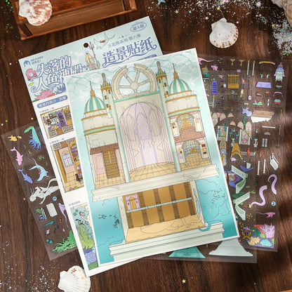 Lost Mermaid Temple 3D Sticker