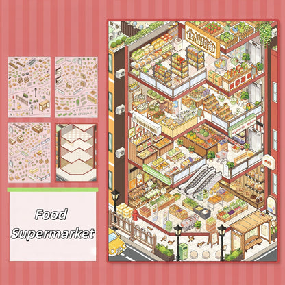 Food Supermarket 3D Sticker