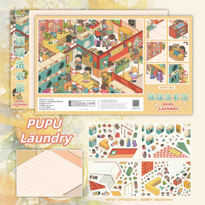 Mock Shop 3D Sticker | 4 Cute Miniature Scenes