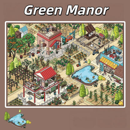 Manor Collection 3D Sticker | 2 Cute Miniature Scenes