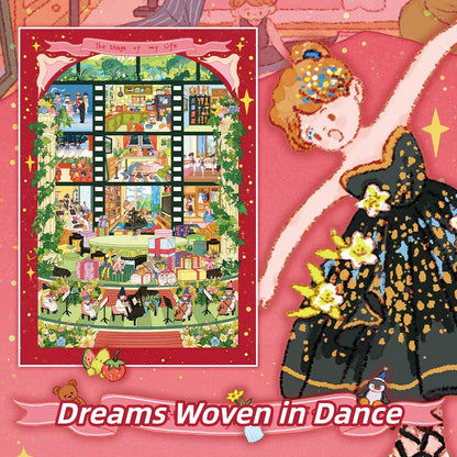 Dream Life 3D Sticker | 2 Cute Miniature Scenes