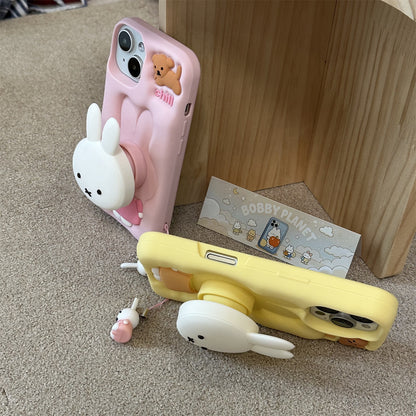 Bunny Stand Silicone Phone Case