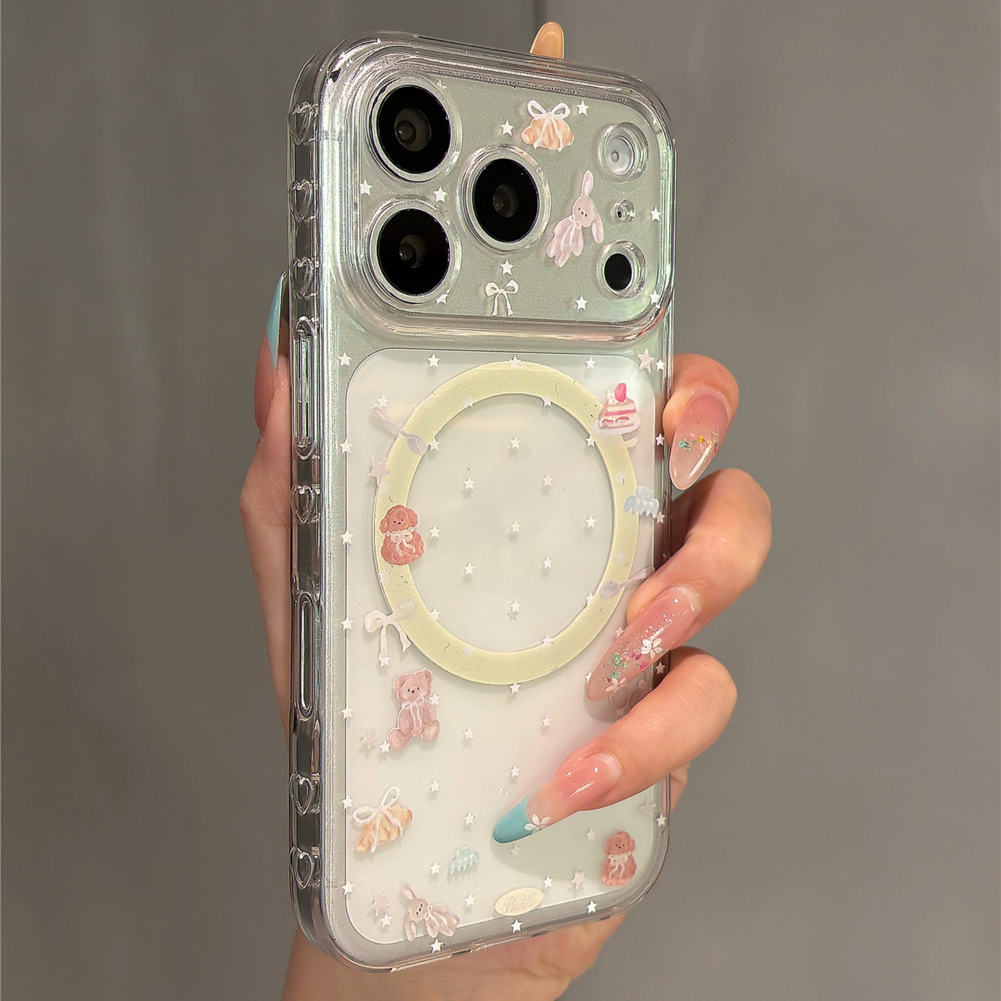 Dessert  Bear Magnetic Stand Acrylic Phone Case