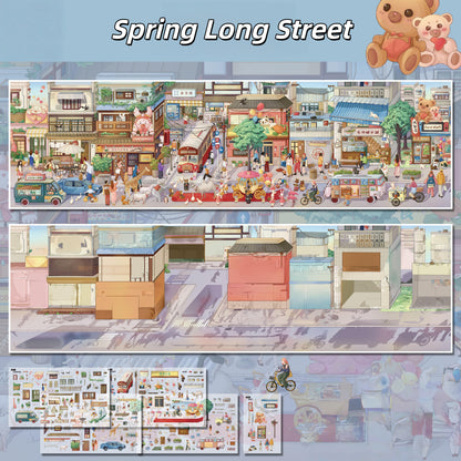 Cozy World 3D Sticker | 4 Cute Miniature Scenes
