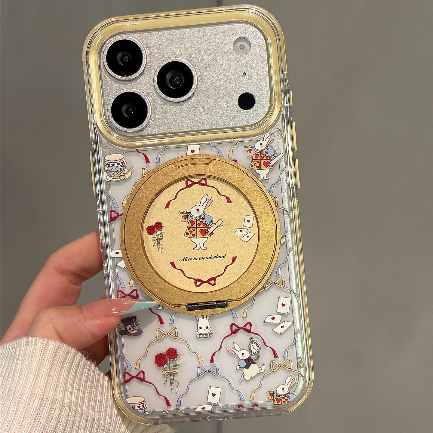 Poker Rabbit Acrylic Phone Case