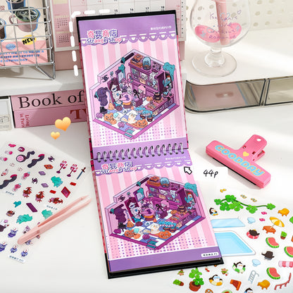 Horror Adventure 3D Sticker Book