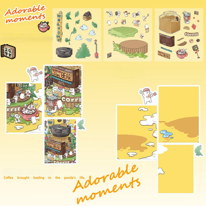 Bottle Coffee House 3D Sticker