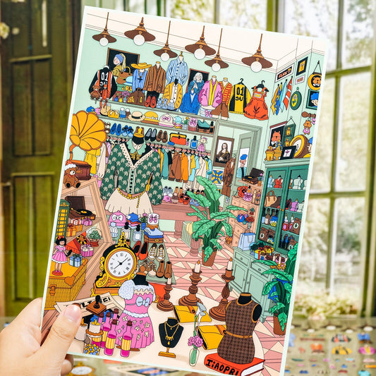 Gathering Time Curiosities 3D Sticker