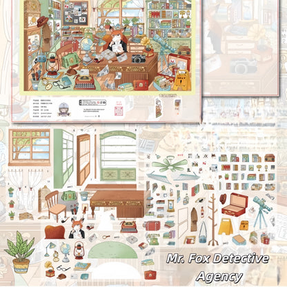 Childhood Tales 3D Sticker | 4 Cute Miniature Scenes
