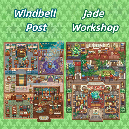 Pixel Shop 3D Sticker | 2 Cute Miniature Scenes