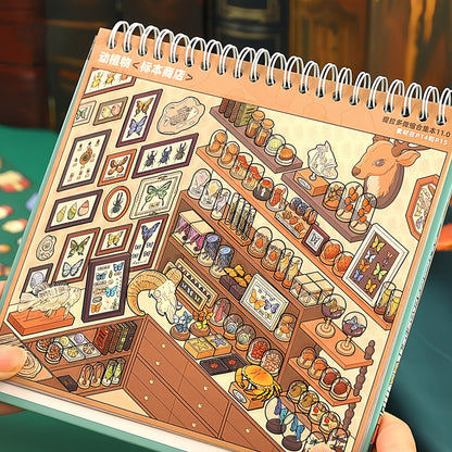 Shelf Display 3D Sticker Book