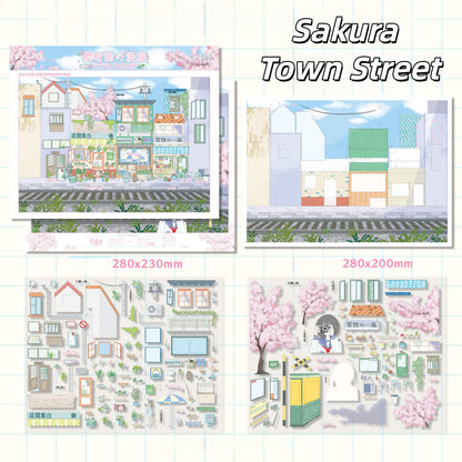 Fantasy Lanes 3D Sticker | 3 Cute Miniature Scenes