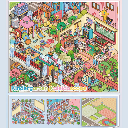 Dreams in Every Season 3D Sticker | 4 Cute Miniature Scenes