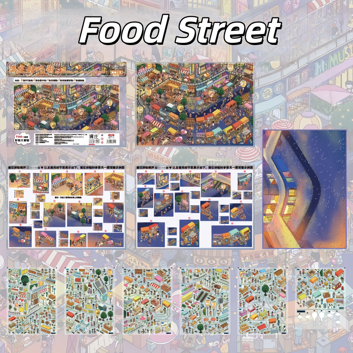 Everyday Life 3D Sticker | 6 Cute Miniature Scenes