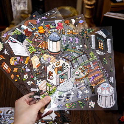 The Great Detective 3D Sticker | 4 Cute Miniature Scenes