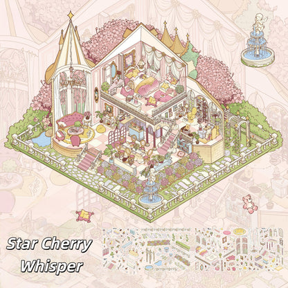 Star and Thorn 3D Sticker | 2 Cute Miniature Scenes