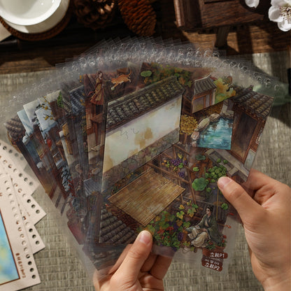 Solar Terms in Paintings 3D Sticker Book