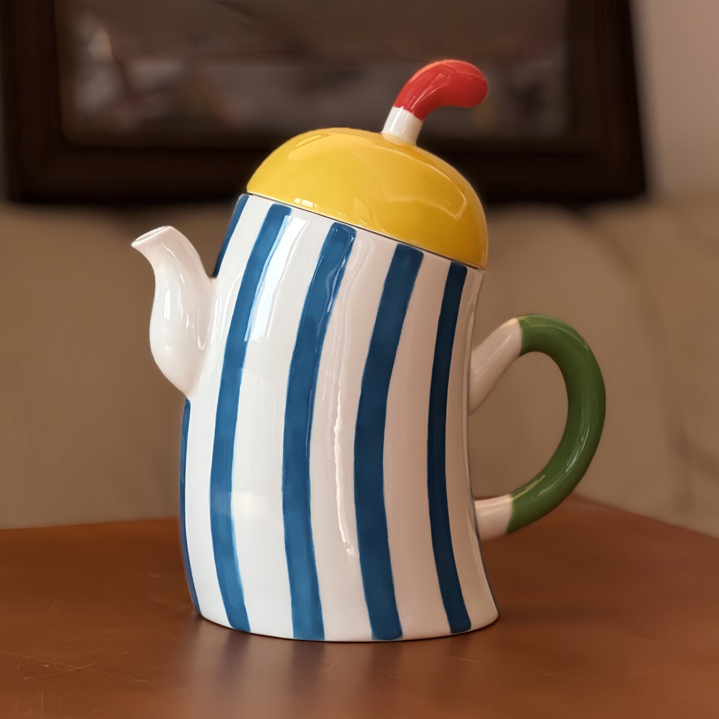 Hands-on-Hips Ceramic Teapot Water Pitcher