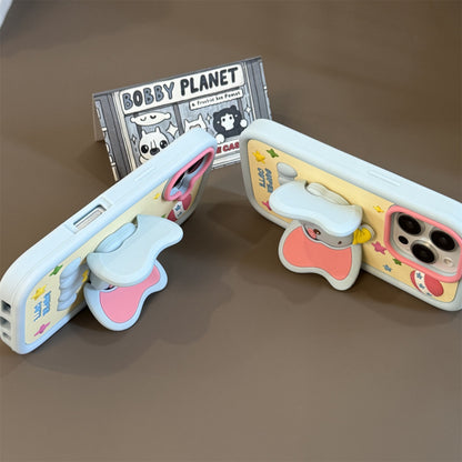 Flying Elephant Stand Silicone Phone Case