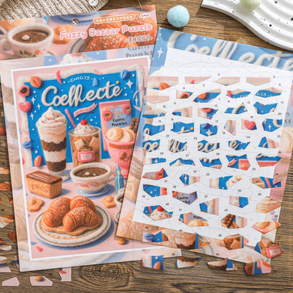 Fuzzy Bazaar Puzzle 3D Sticker | 3 Cute Miniature Scenes