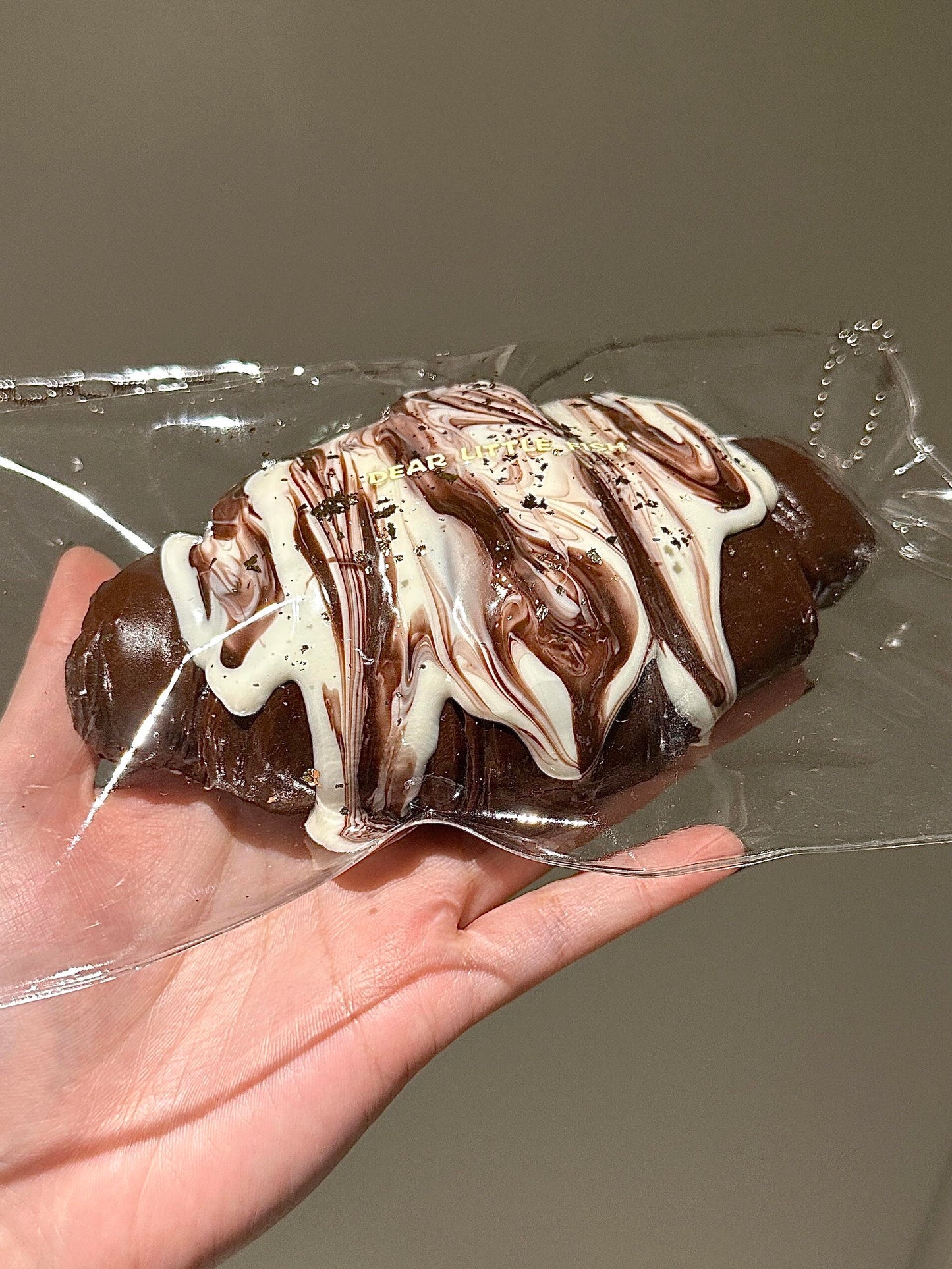 Meteor Swirl Chocolate Croissant Squishy