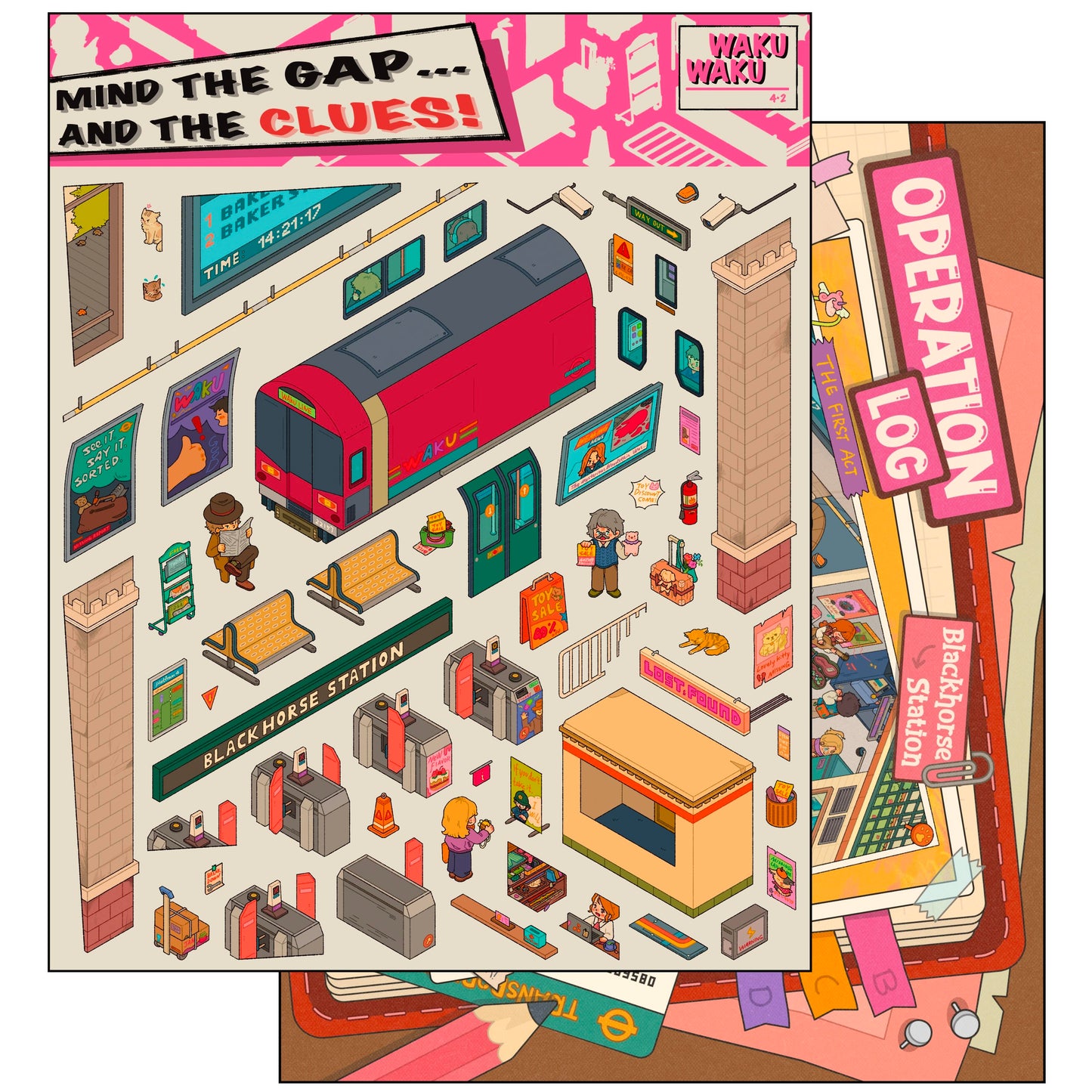 Dreamy Life 3D Sticker | 4 Cute Miniature Scenes