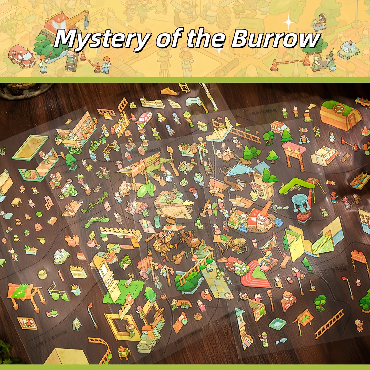Mystery of the Burrow 3D Sticker