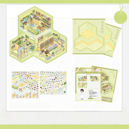 Nature’s Rooms 3D Sticker | 5 Cute Miniature Scenes