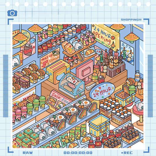 Shelf Display 3D Sticker Book