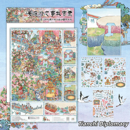 Surreal Realms 3D Sticker | 2 Cute Miniature Scenes