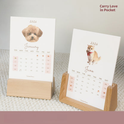 Custom Pet Photo Desktop Calendar