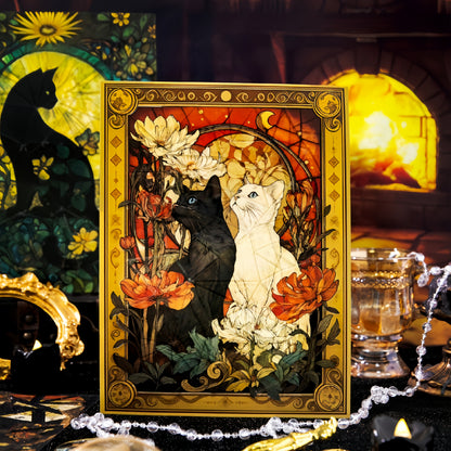 The Chronology of Cats 3D Sticker | 4 Cute Miniature Scenes