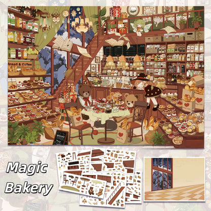 Little Magic Days 3D Sticker | 5 Cute Miniature Scenes