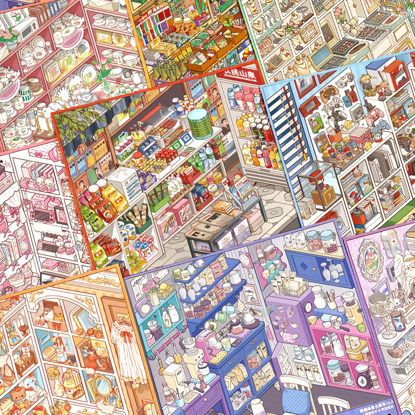 Shelf Display 3D Sticker Book