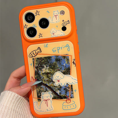 Small Animals and Trees Illustration Acrylic Phone Case